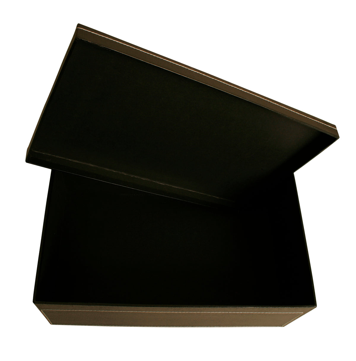 14&quot; Black Embossed Paperboard Box W/Lid