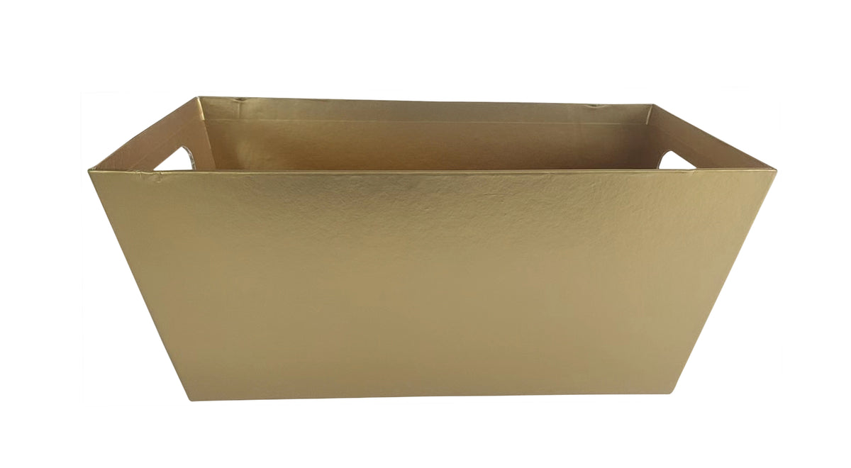 13&quot; Gold Paperboard Tote