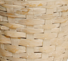 7&quot; Rattan Whitewash Planter Basket