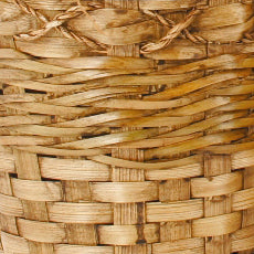 Double 4&quot; Dark Stained Bamboo Planter Basket