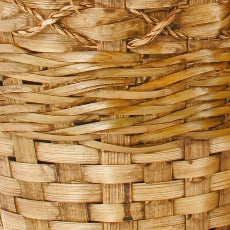 Double 6&quot; Dark Stained Bamboo Planter Basket