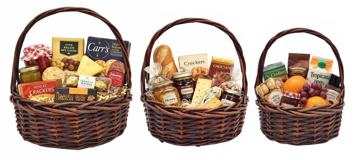 Set of 3 Dark Willow Baskets