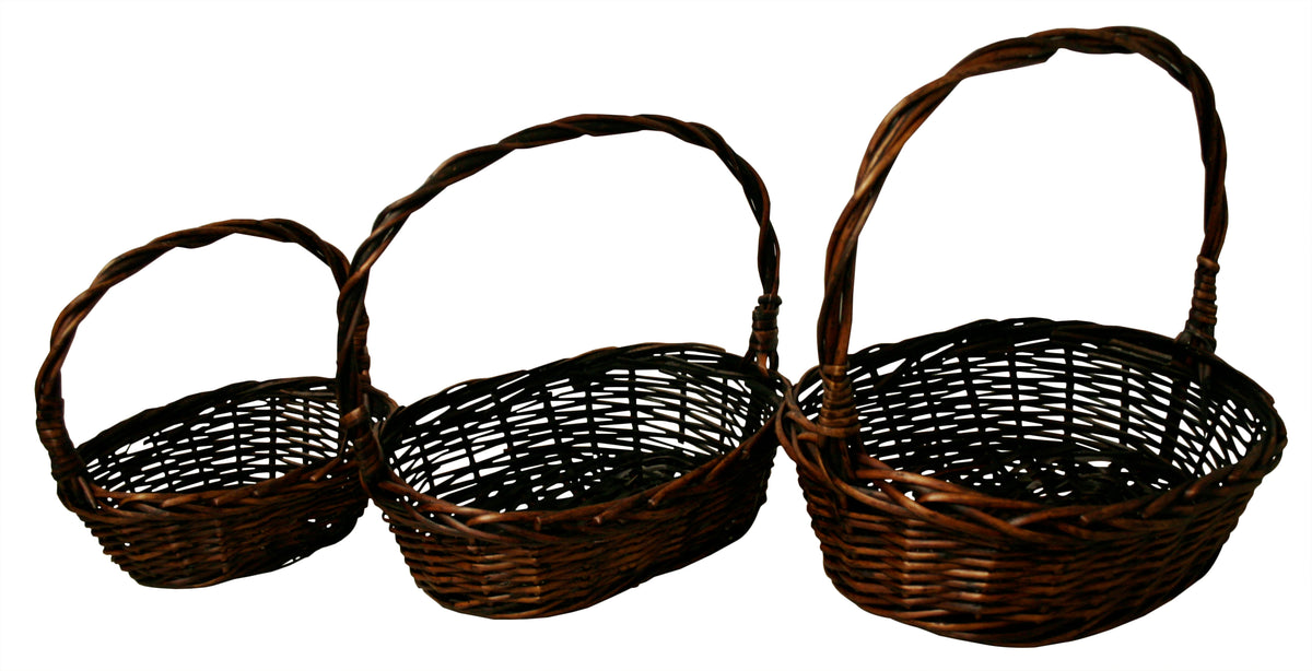 Set of 3 Willow Baskets