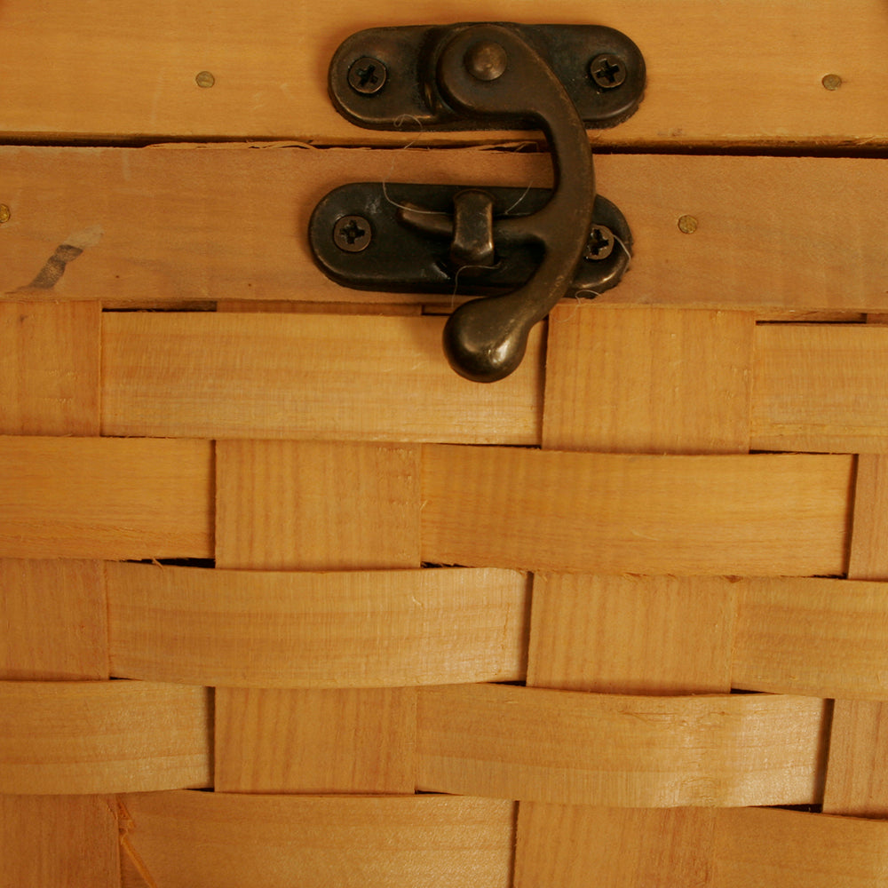 Picnic Basket  14&quot; Wood Chip