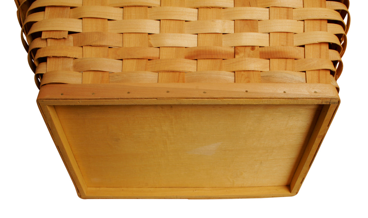 Picnic Basket  14&quot; Wood Chip