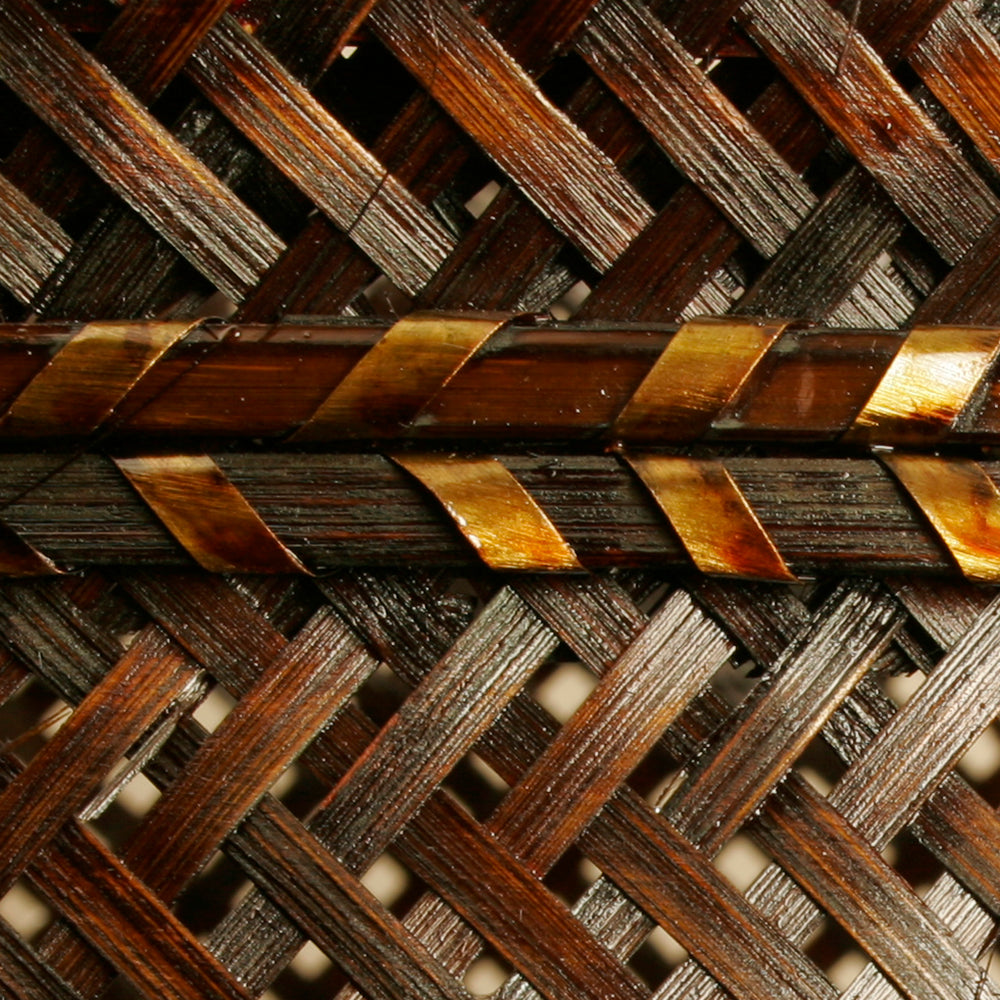13.75&quot; Oval Herringbone Weave Basket