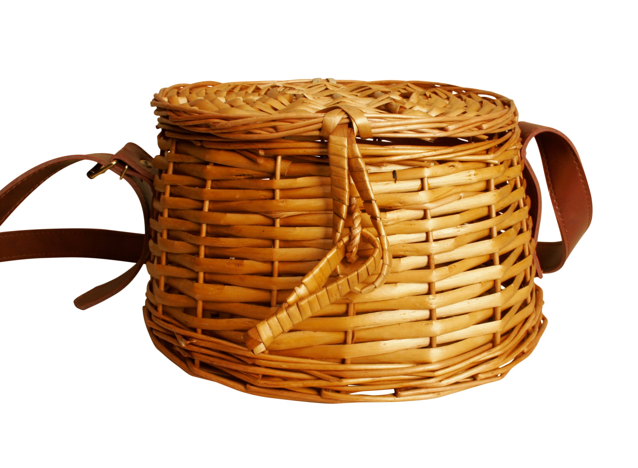 Wald Imports Brown Willow Creel Basket (0592/6)