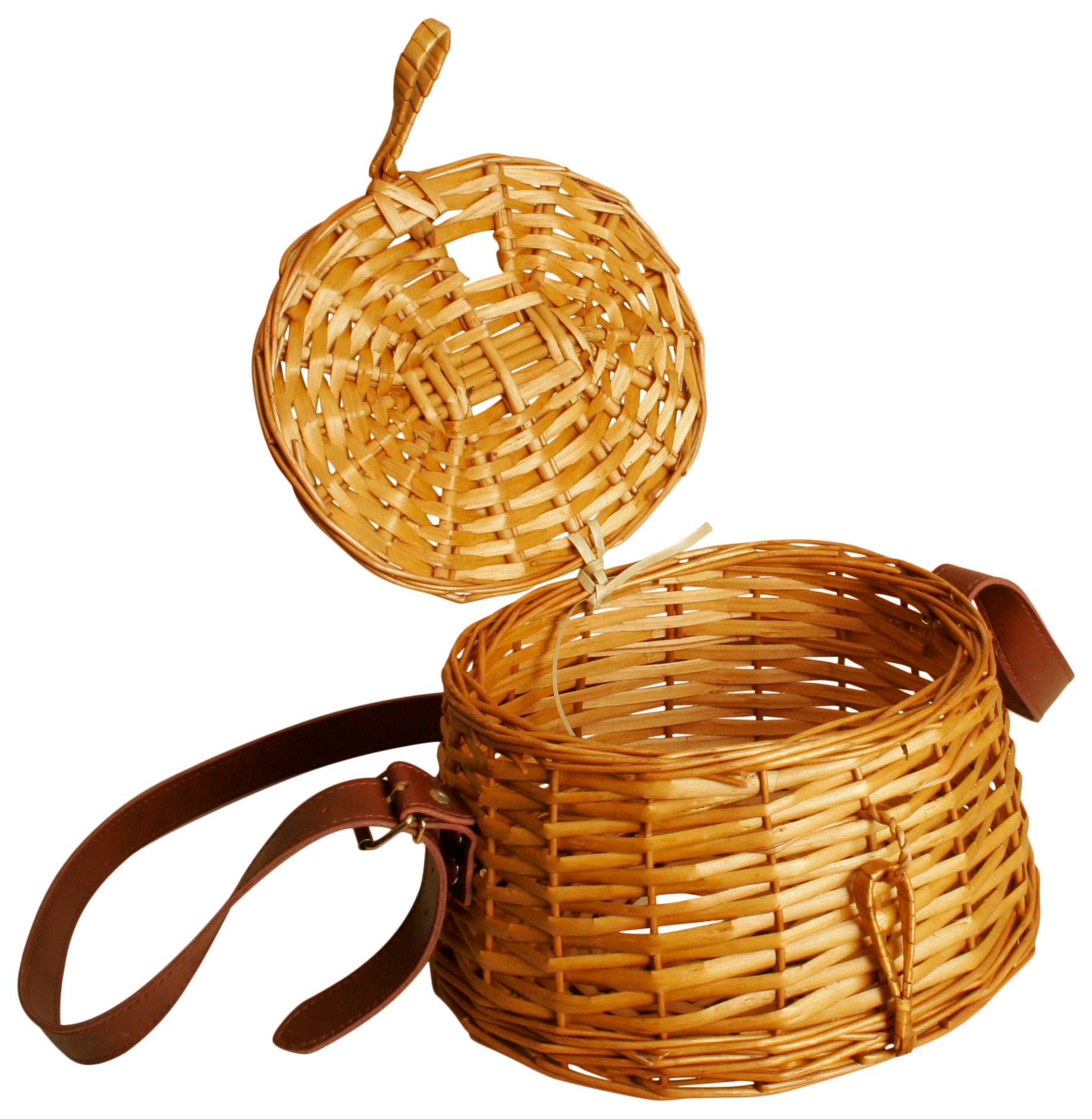 Wald Imports Brown Willow Creel Basket (0592/6)