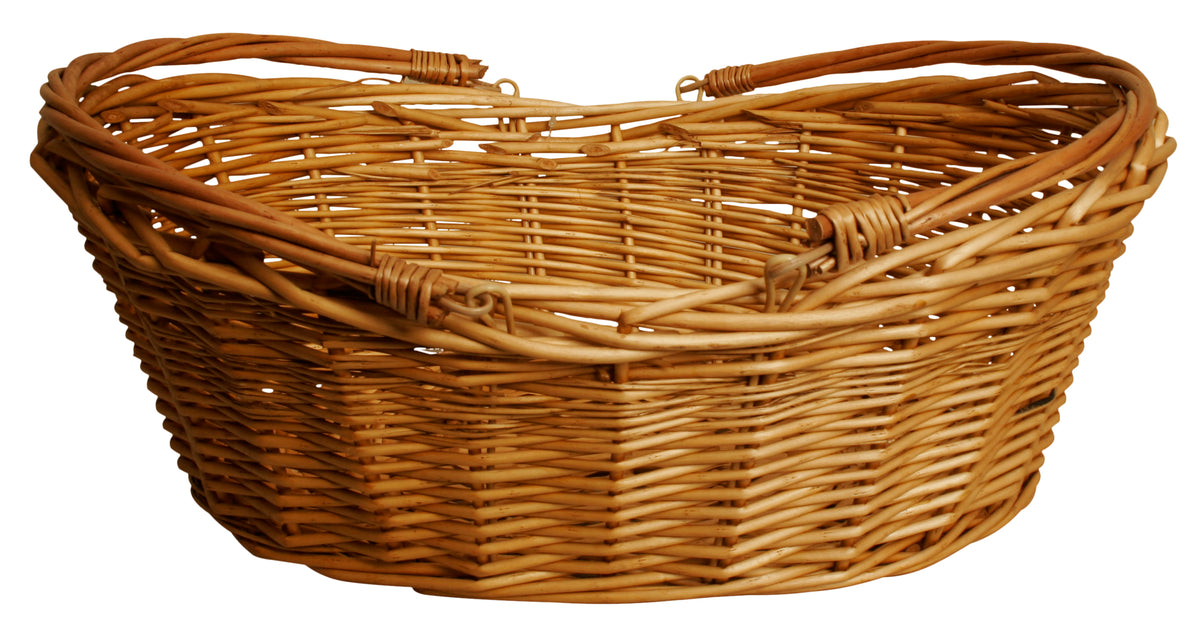 20&quot; Honey Finish Willow Basket