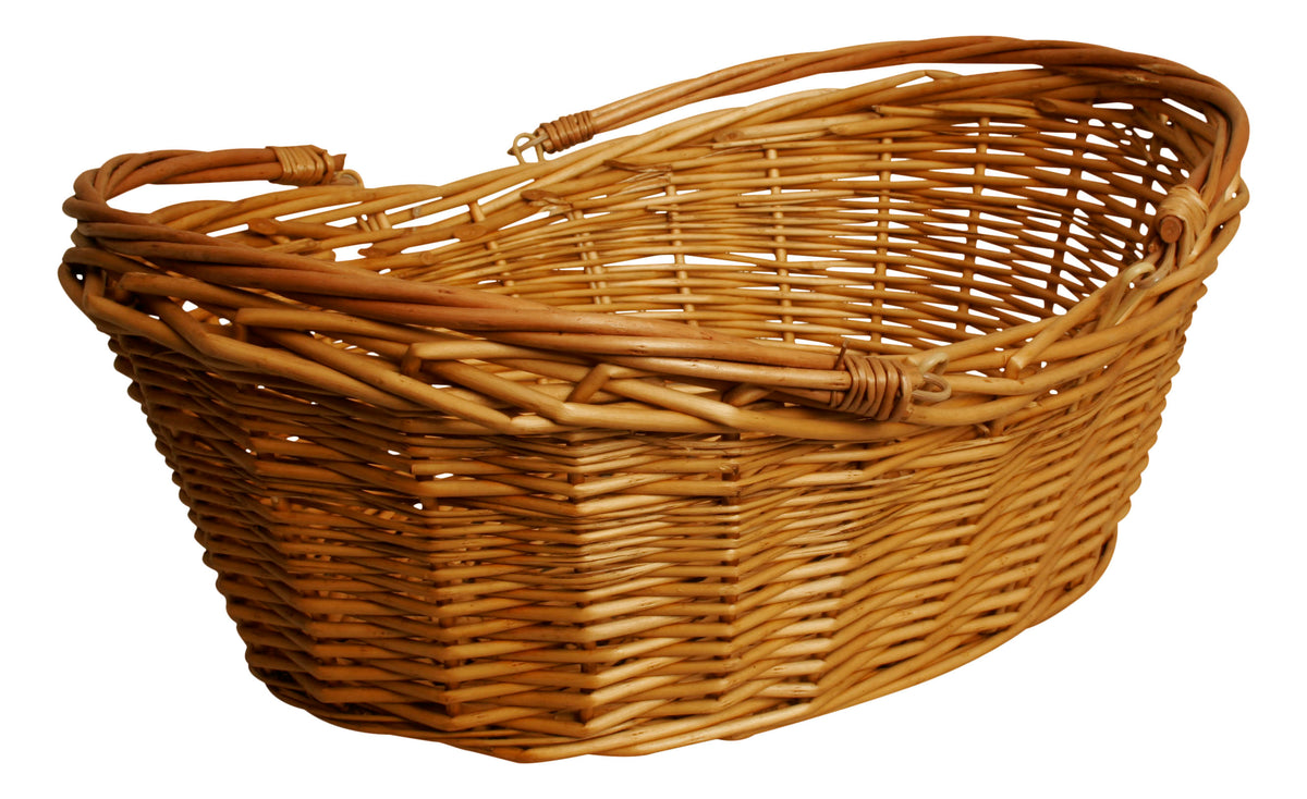 20&quot; Honey Finish Willow Basket