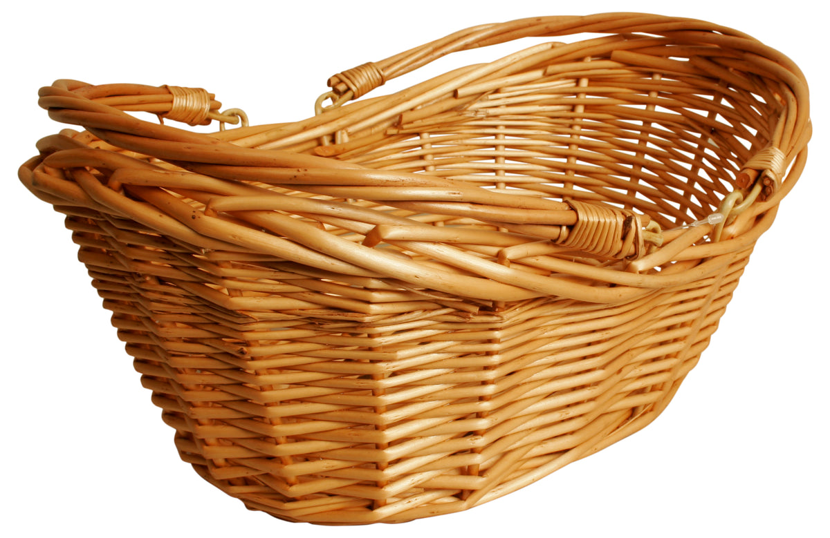 16&quot; Honey Finish Willow Basket
