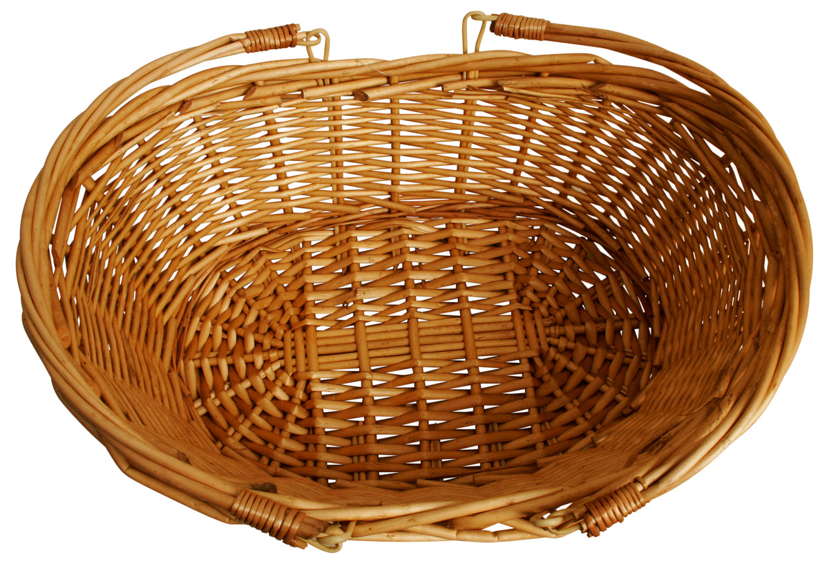 13.5&quot; Honey Finish Willow Basket
