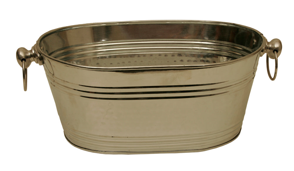 Polished Silver Beverage Bucket, Medium