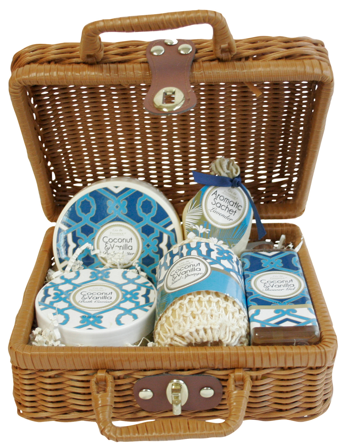 Food Safe Washable Wicker Picnic Basket Suitcase