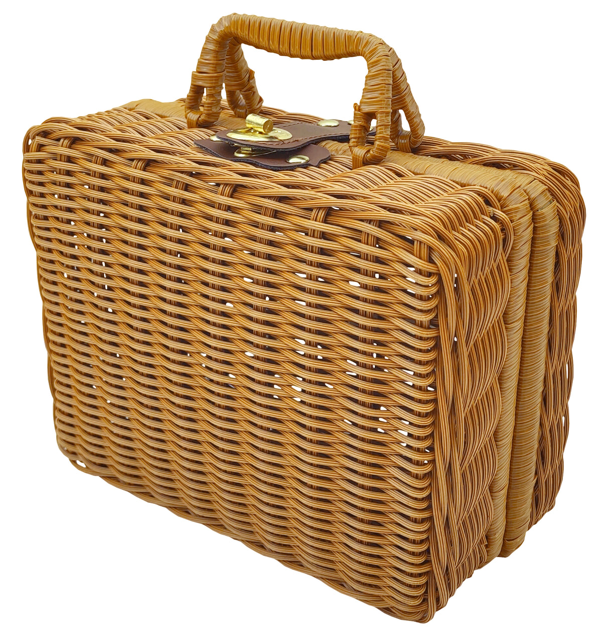 Food Safe Washable Wicker Picnic Basket Suitcase