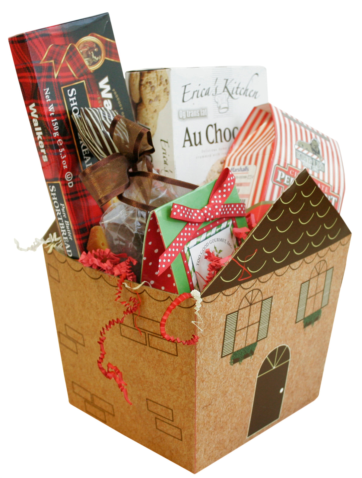 Novelty Paperboard Cottage House Containers