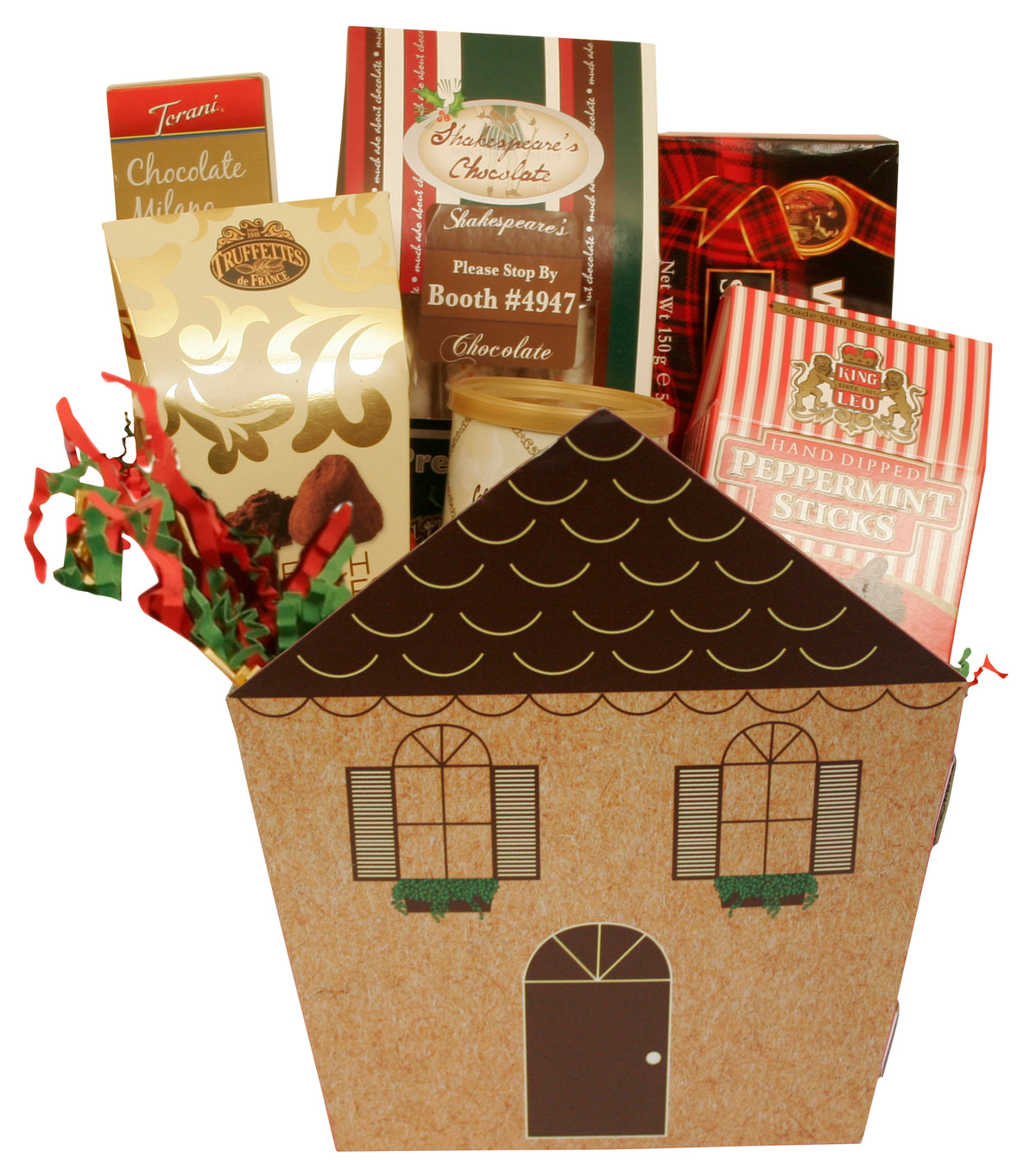 Novelty Paperboard Cottage House Containers