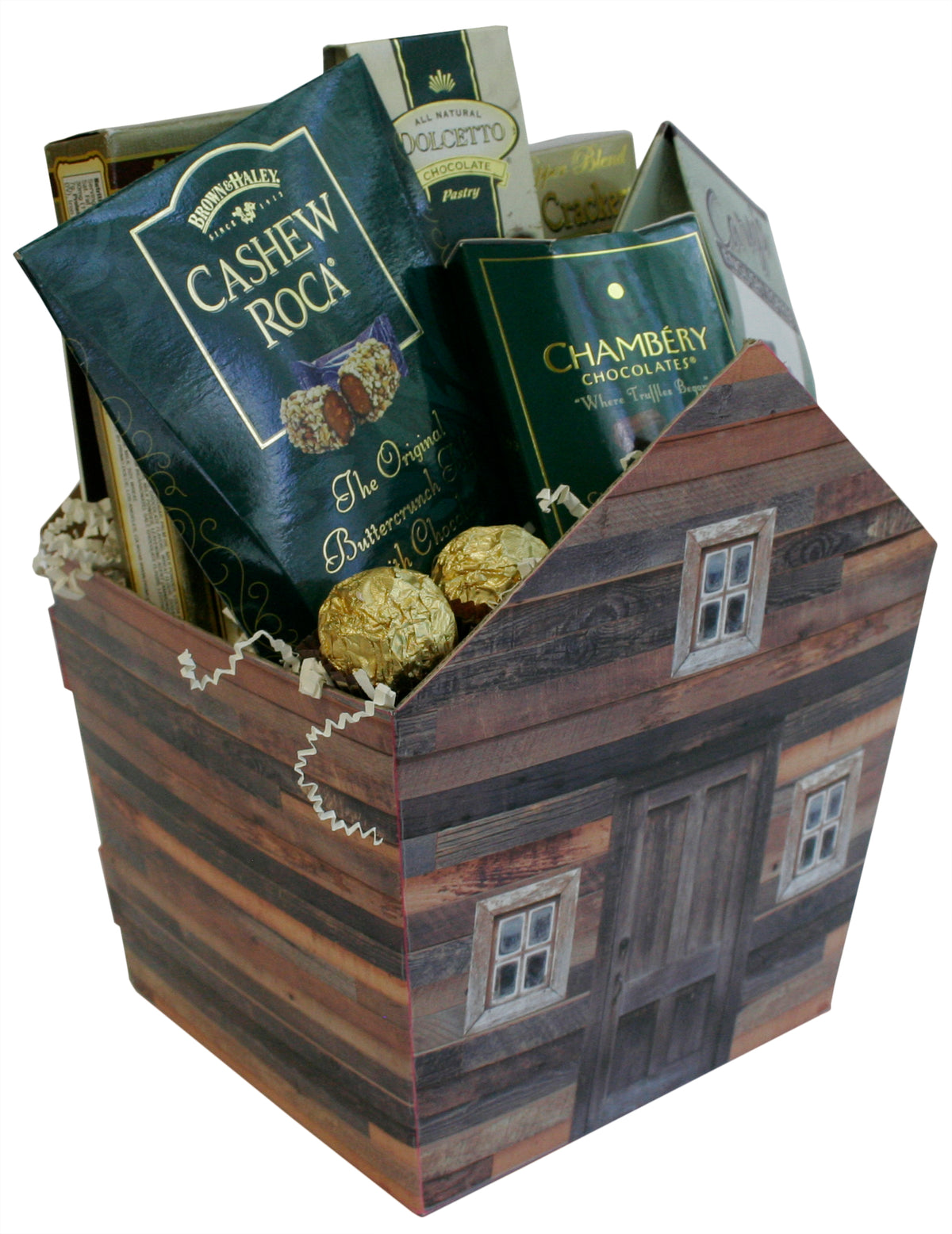 Novelty Paperboard Rustic House Containers