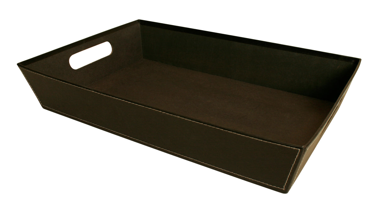 17&quot; Black Decorative Tray