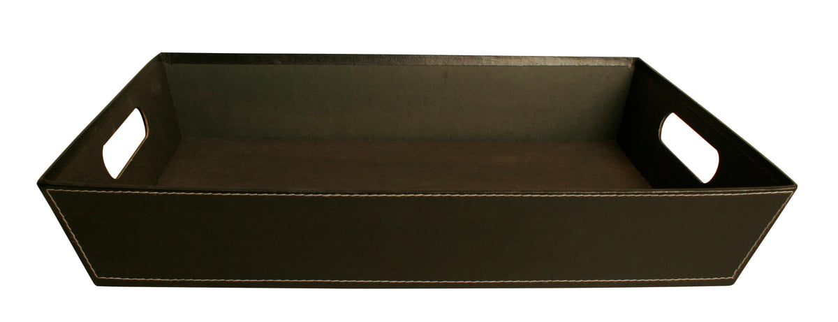 17&quot; Black Decorative Tray