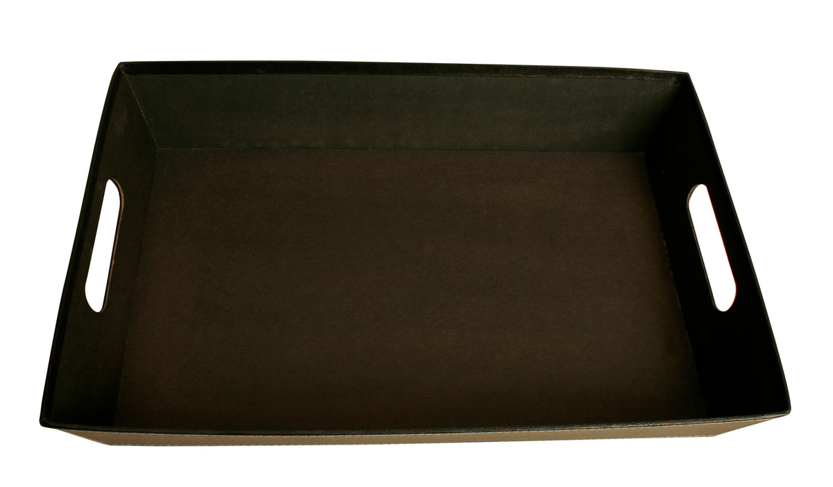 17&quot; Black Decorative Tray