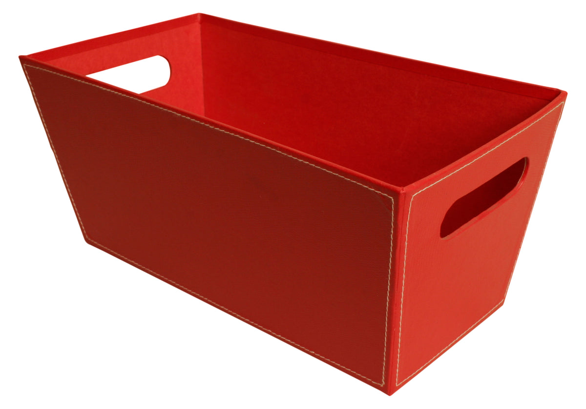 13&quot; Red Paperboard Tote