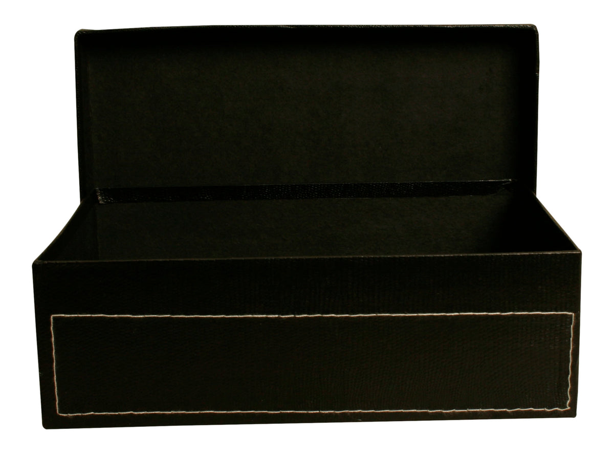 9.5&quot; Black Paperboard Box W/Lid
