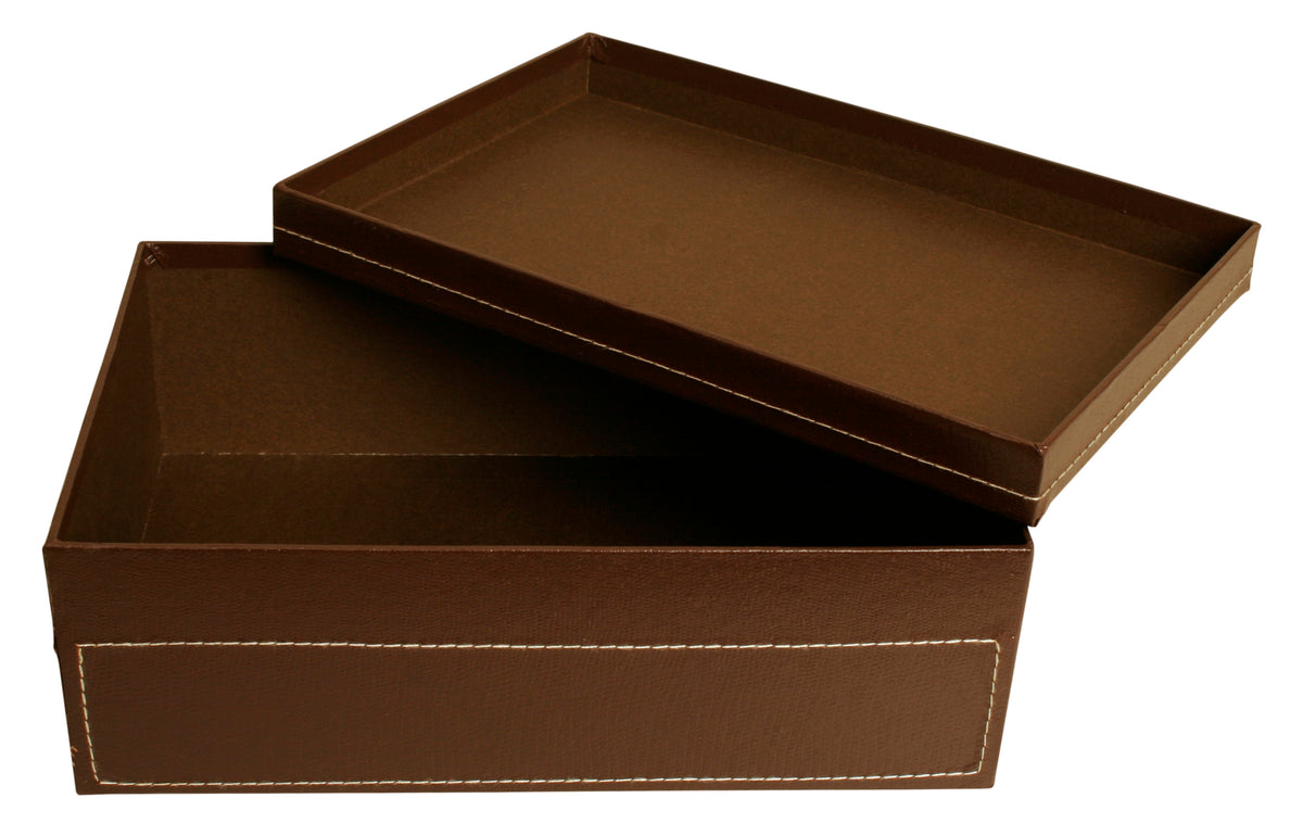 9.5&quot; Brown Paperboard Box W/Lid