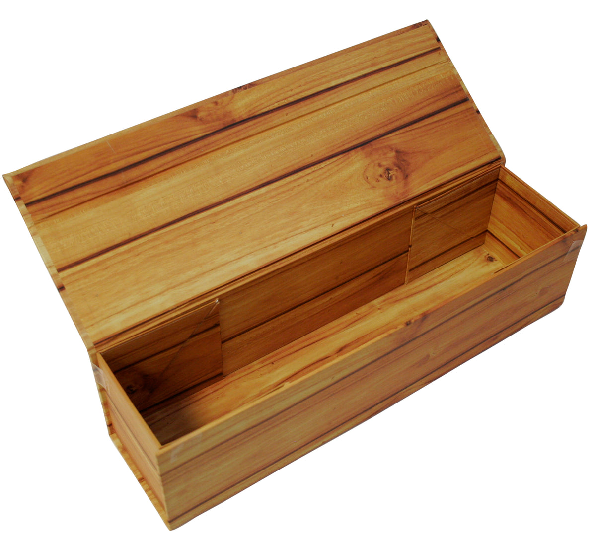 Single Wine Box w/Wood Grain
