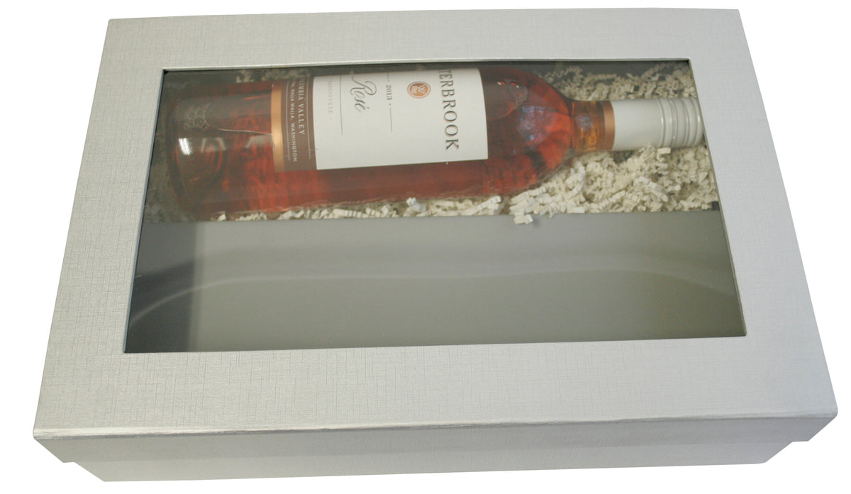 WINE BOX Paperboard Box w/ Insert for Wine Bottle