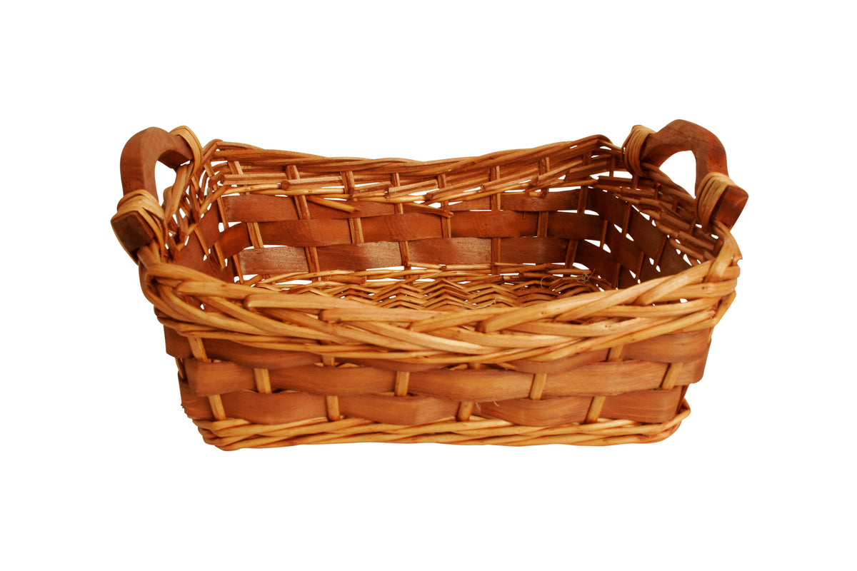 12&quot; Carved Willow Basket