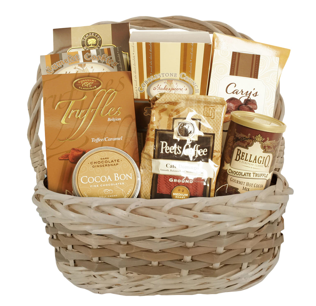 14" Oval Two-Toned Willow Basket