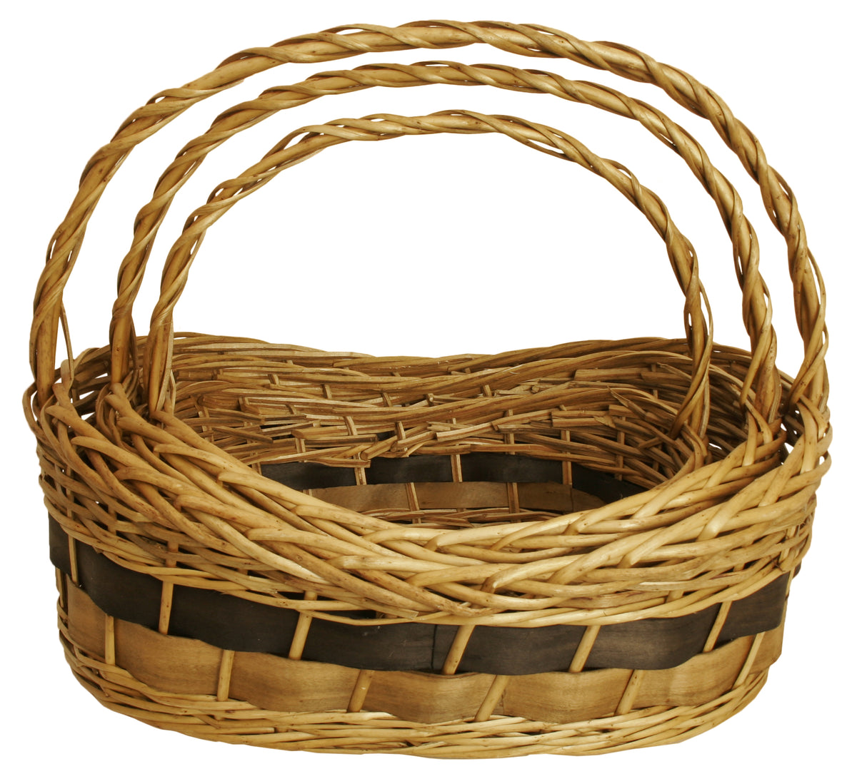 Set 3 Tuscana Woodchip Baskets LG