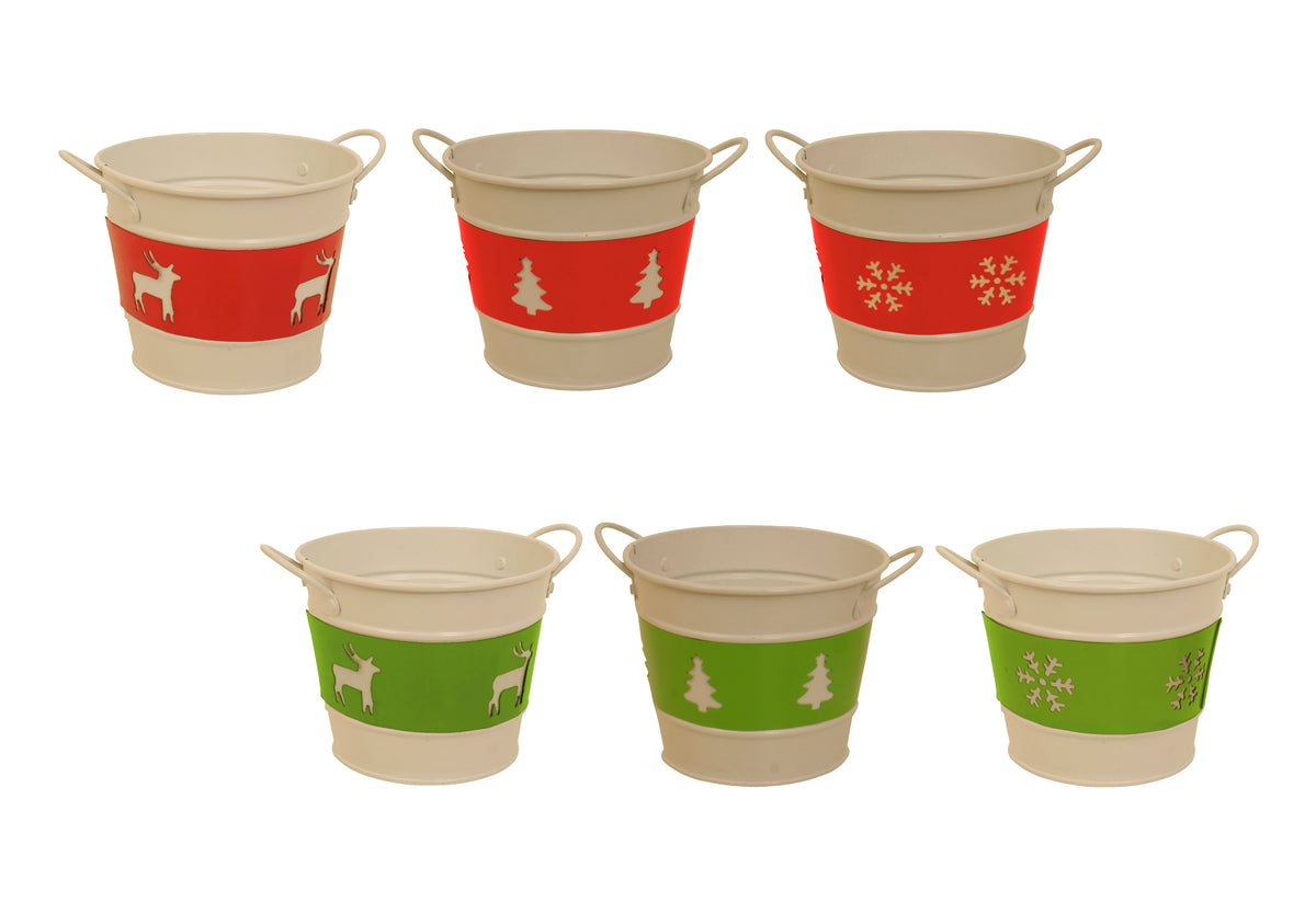 Holiday Trio 5&quot; Metal Pot Cover