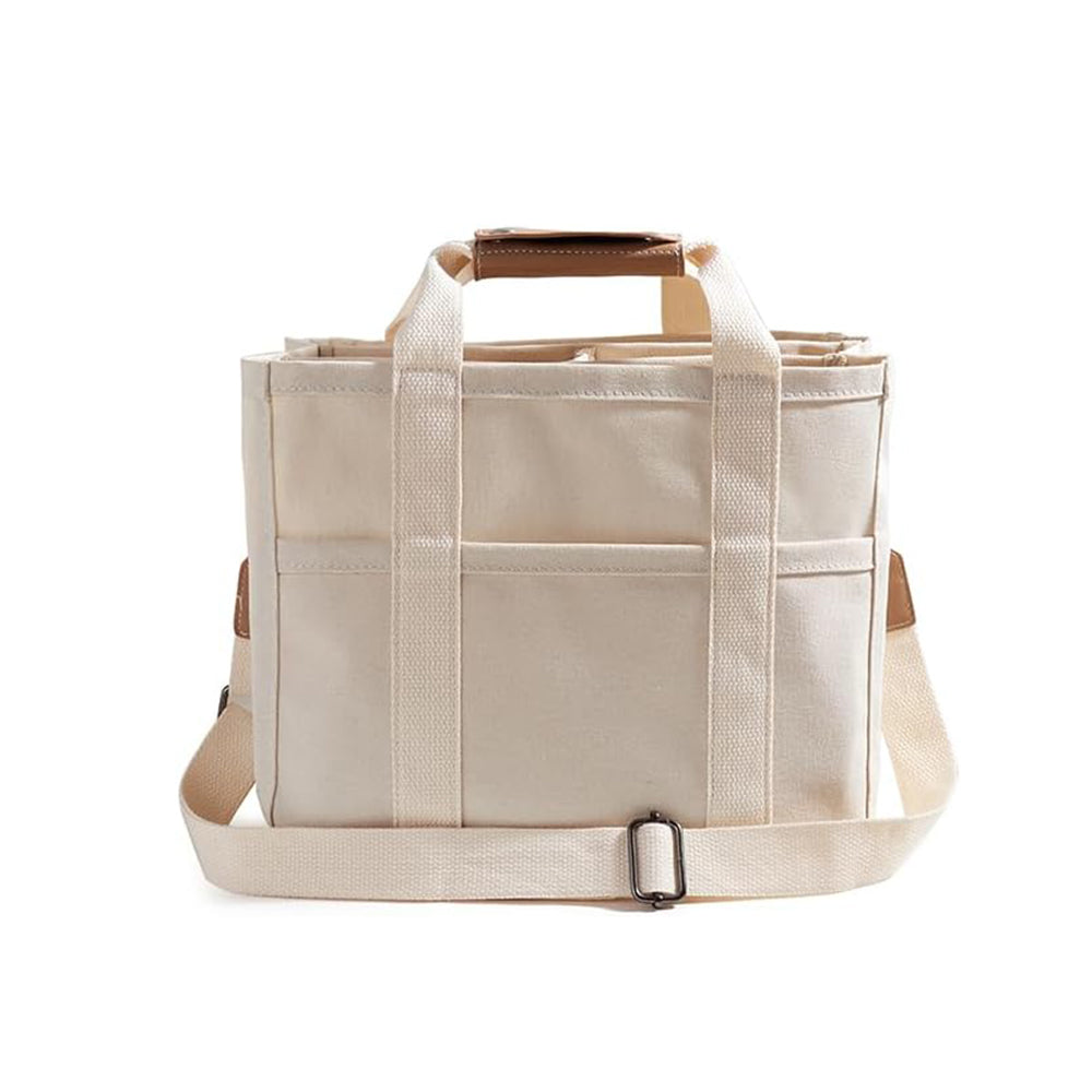 Canvas Diaper Bag in Black or White