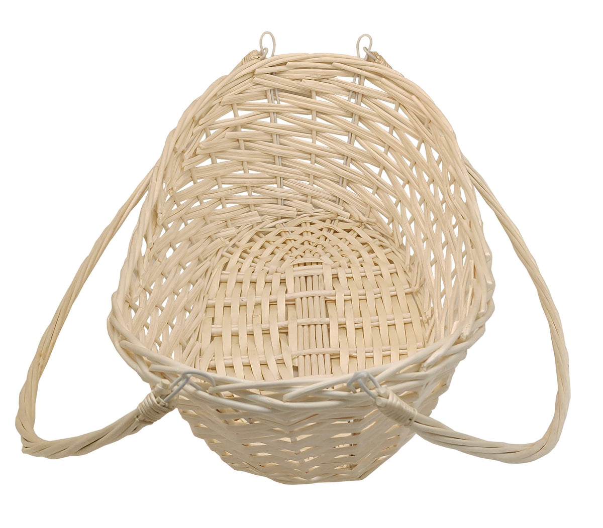 20" Natural Willow Basket w/Lengthwise Handles