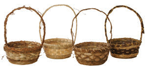 10&quot; Round Rustic Basket with Handle-Wald Imports