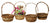 10" Round Rustic Basket with Handle-Wald Imports