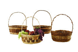 12&quot; Rustic Basket Assortment-Wald Imports
