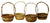 8.5" Rustic Basket Assortment-Wald Imports
