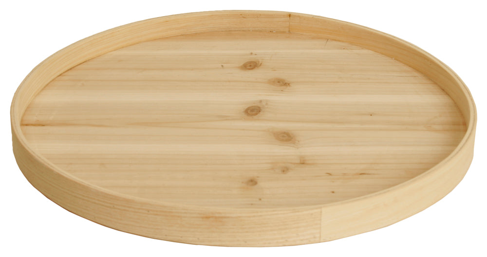 14&quot; Round Wood Tray-Wald Imports