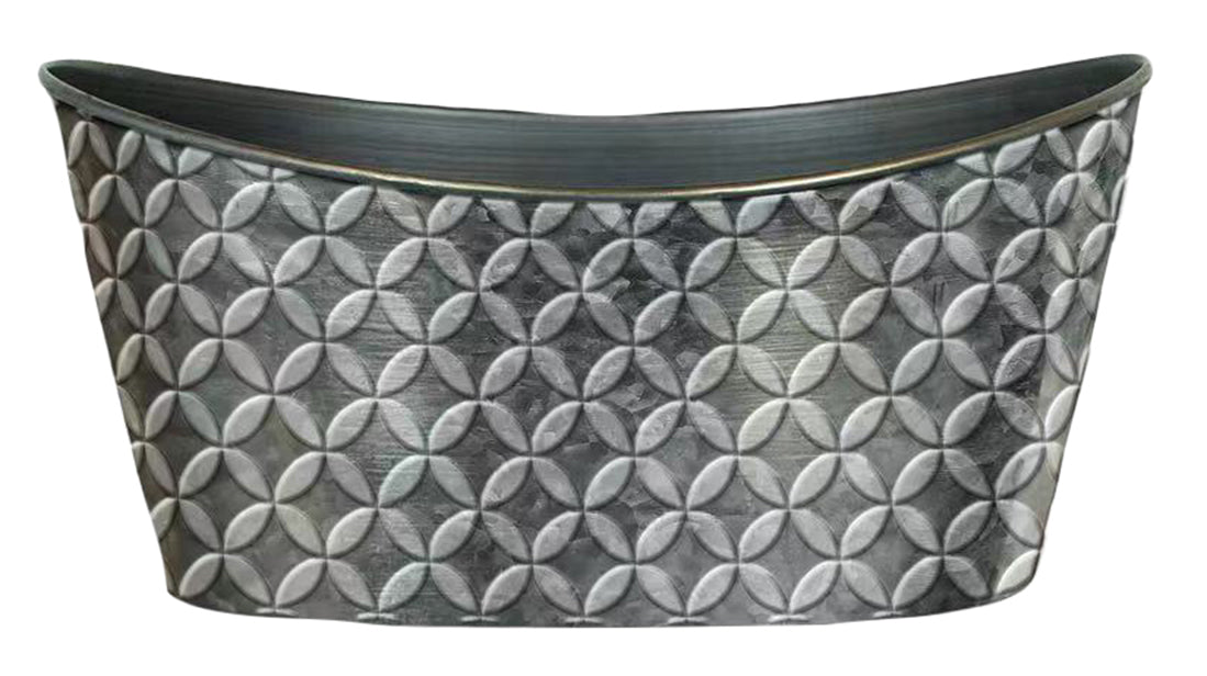 Double 6&quot; Moroccan Container w/Embossed Designs