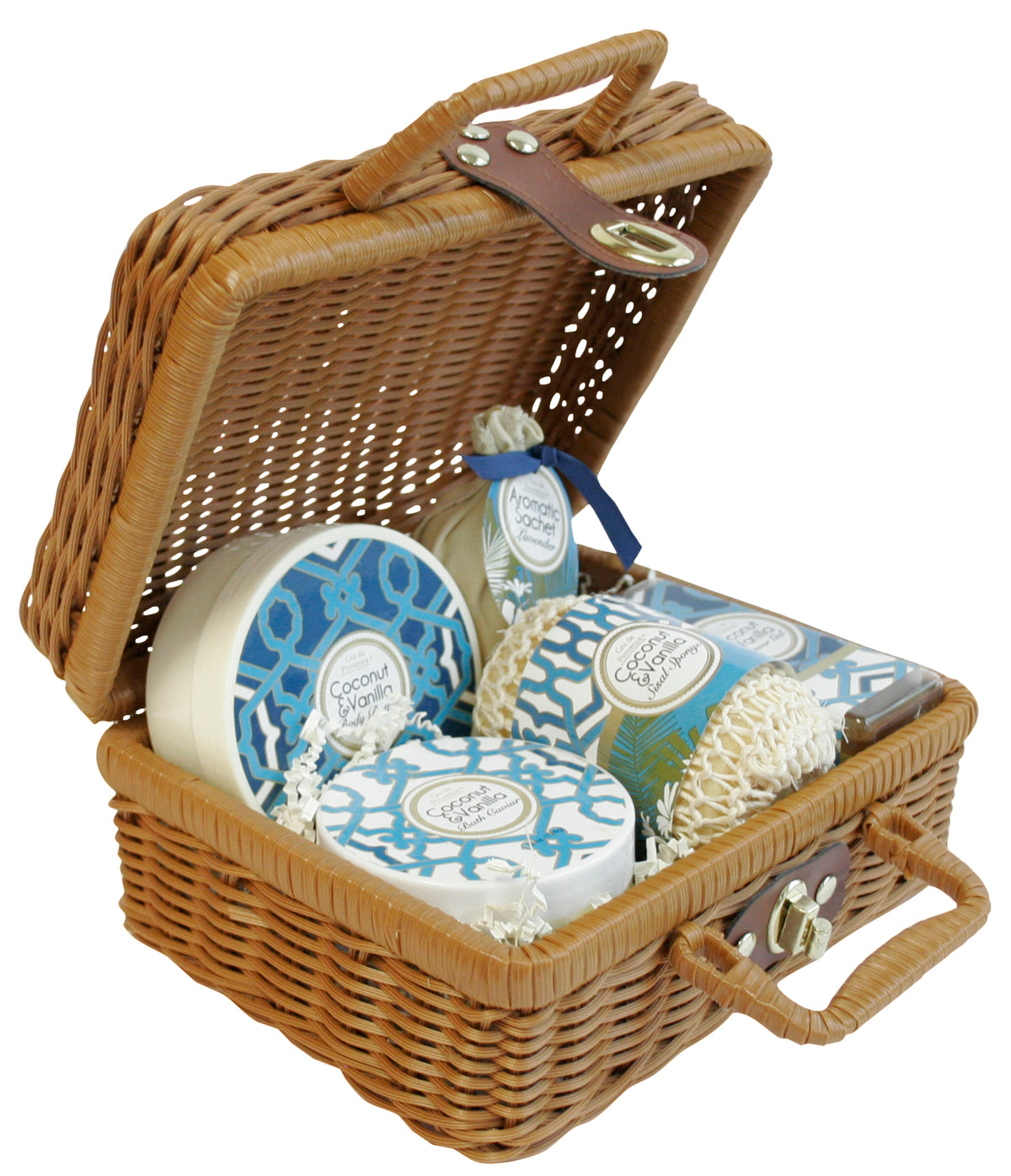 Food Safe Washable Wicker Picnic Basket Suitcase