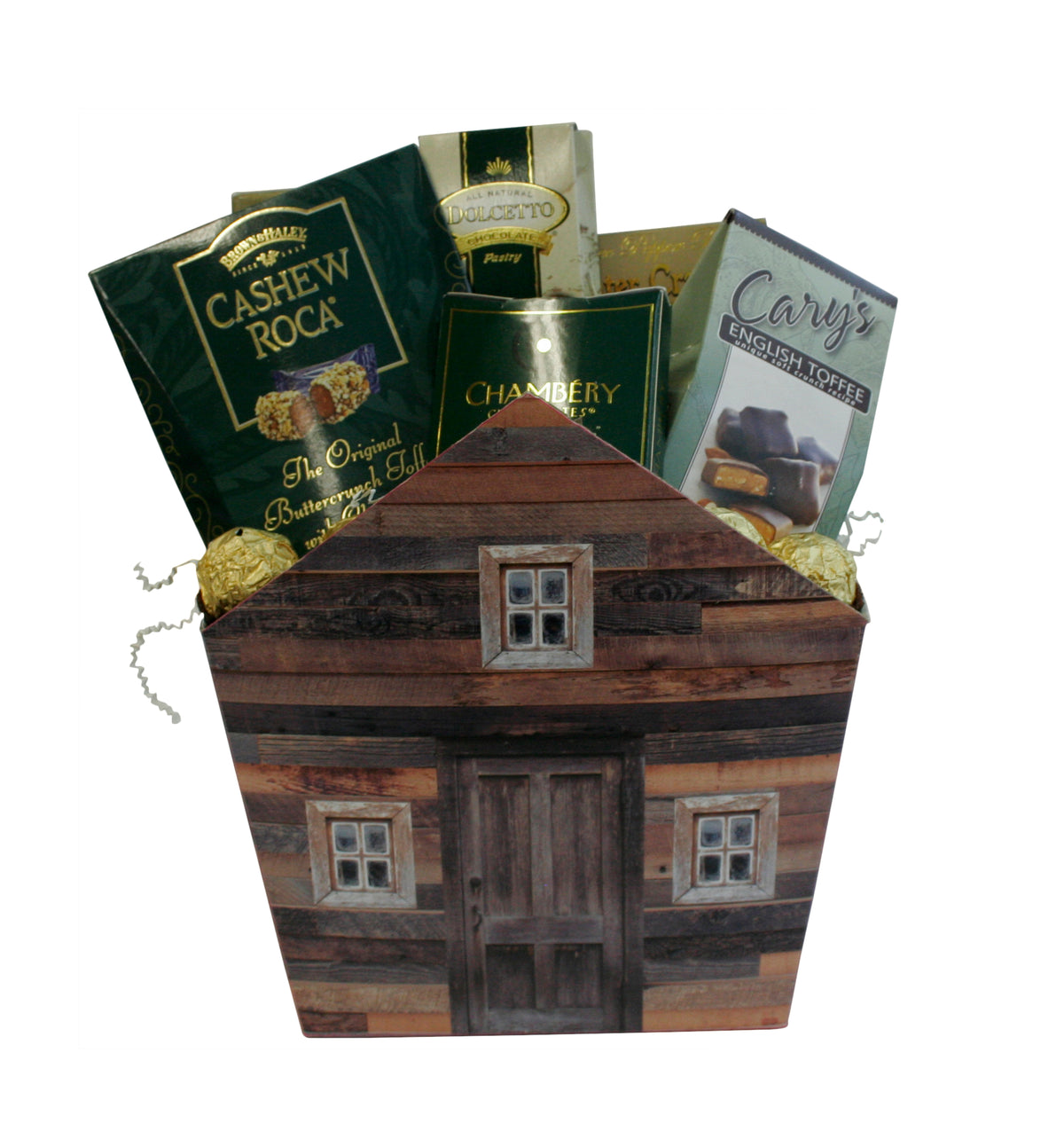 Novelty Paperboard Rustic House Containers - 12 PACK