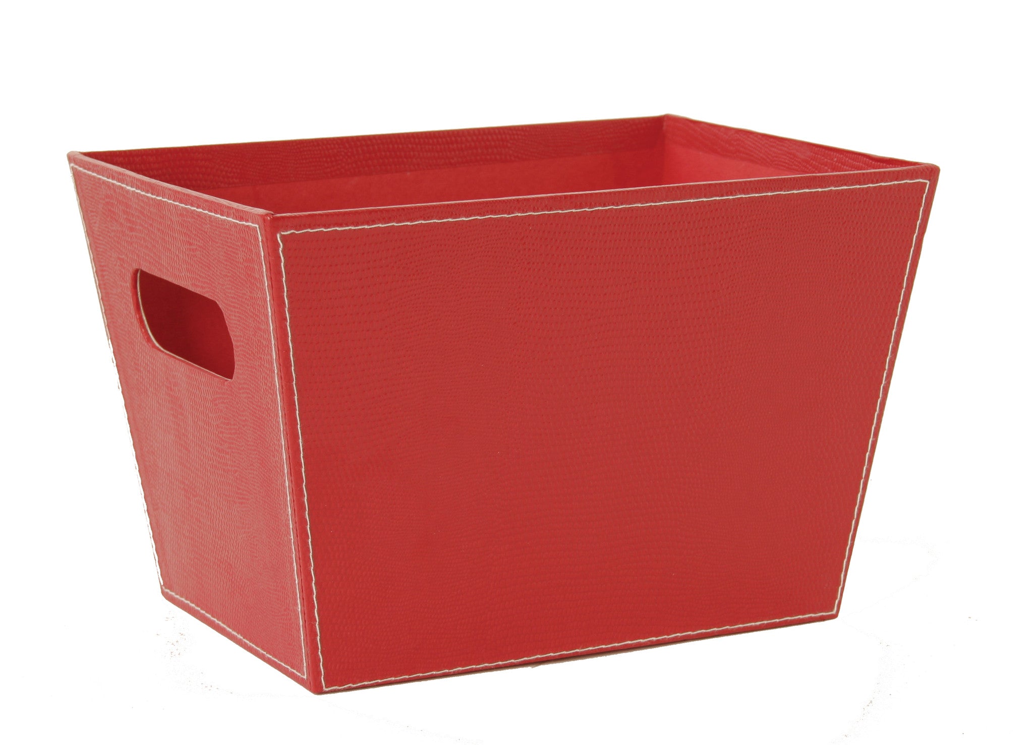 Stackable Storage Bin in Red