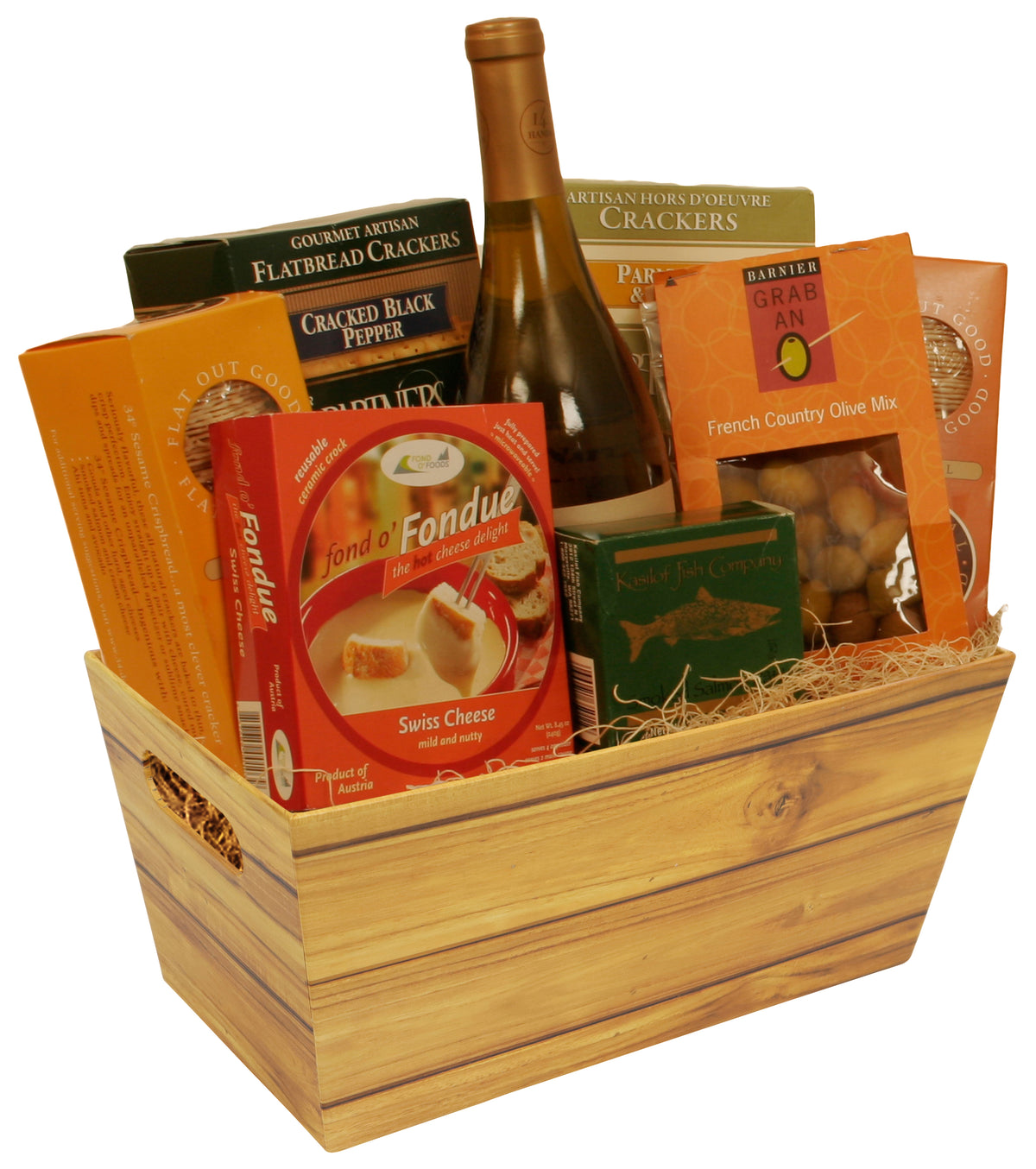 13&quot; Wood Grain Paperboard Tote