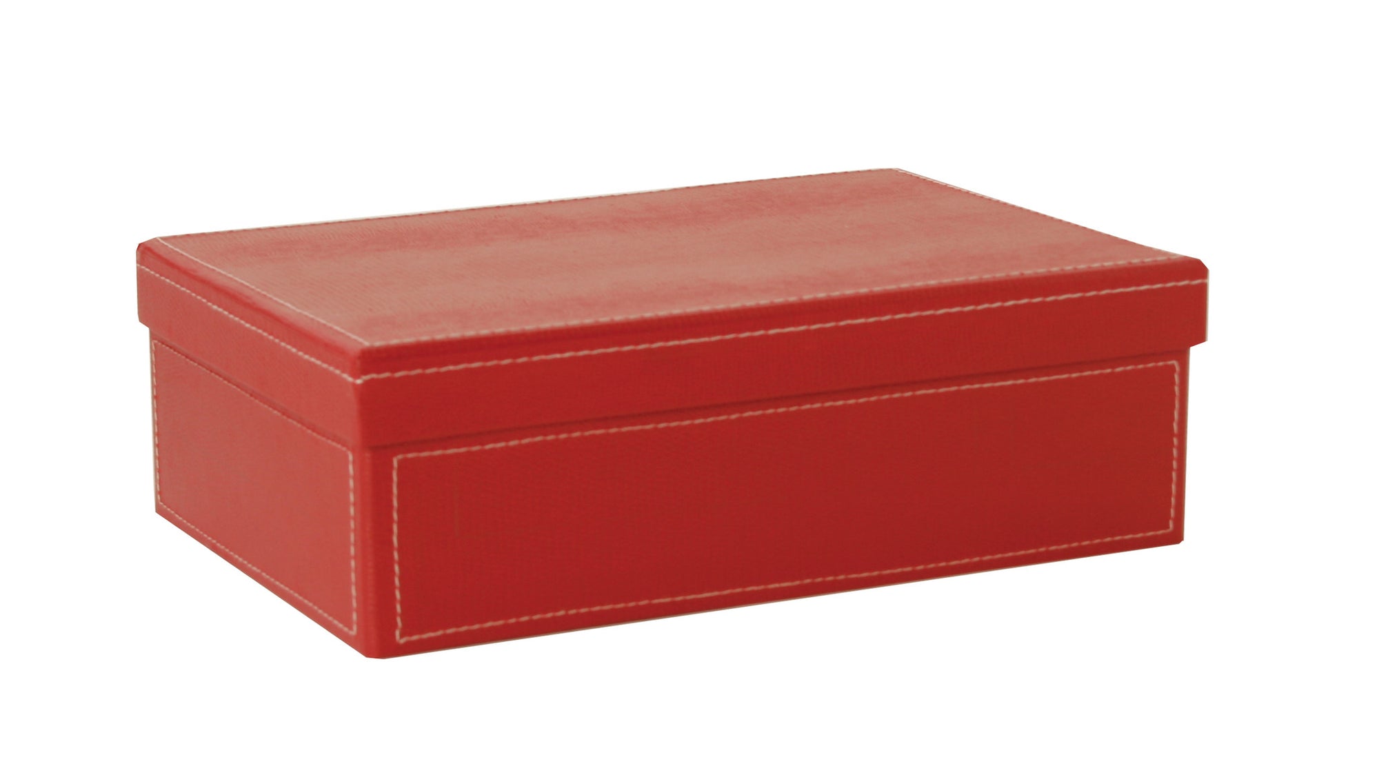 9.5" Red Paperboard Box W/Lid-Wald Imports