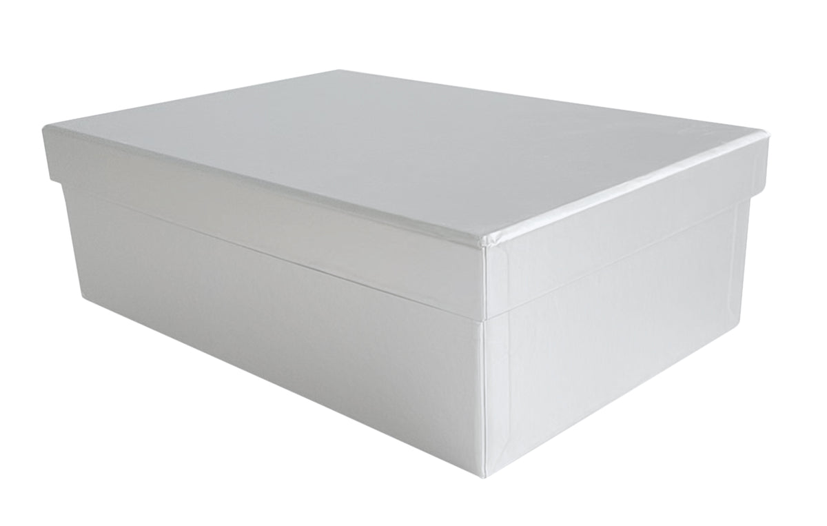 9.5&quot; Silver Paperboard Box W/Lid