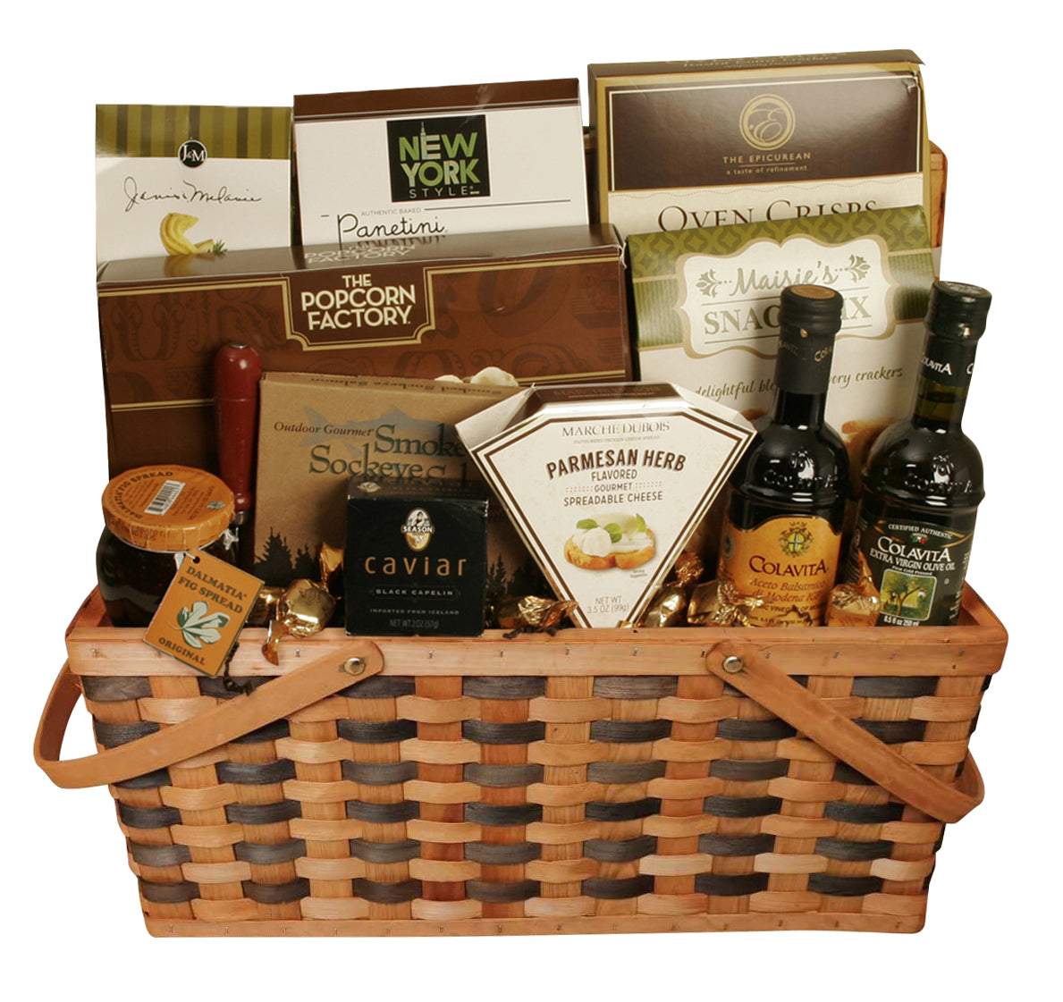 Tuscana Woodchip Picnic Basket-Wald Imports