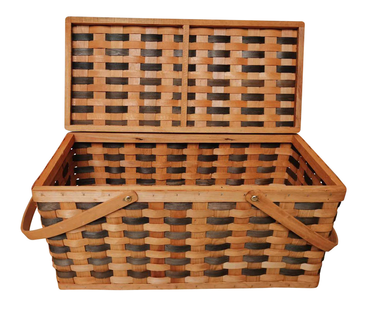 Tuscana Woodchip Picnic Basket-Wald Imports